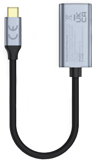 Adaptador de Audio y Video USB-C - HDMI MaXlife MXHC-01, Gris