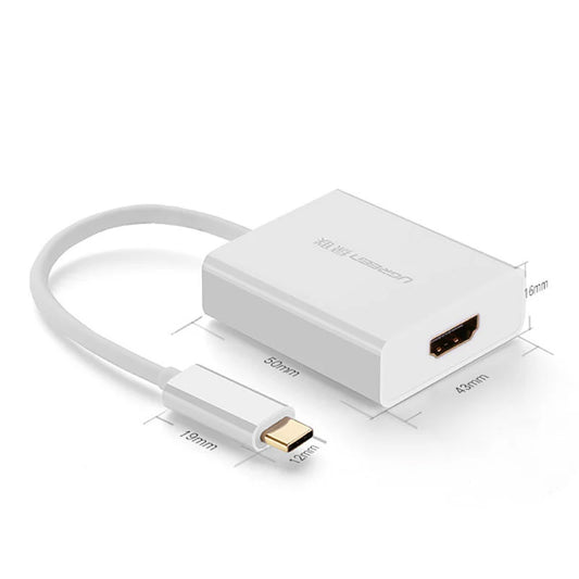 Adaptador de Audio y Video USB-C a HDMI UGREEN, Blanco