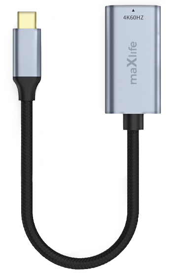 Adaptador de Audio y Video USB-C - HDMI MaXlife MXHC-01, Gris
