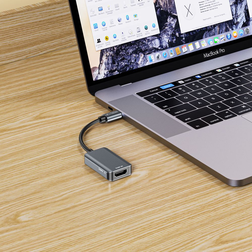 Adaptador de Audio y Video USB-C - HDMI Tech-Protect Ultraboost, Negro