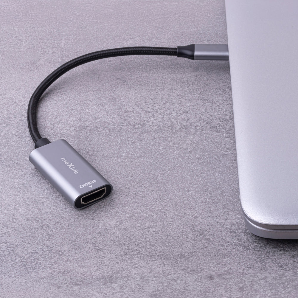 Adaptador de Audio y Video USB-C - HDMI MaXlife MXHC-01, Gris