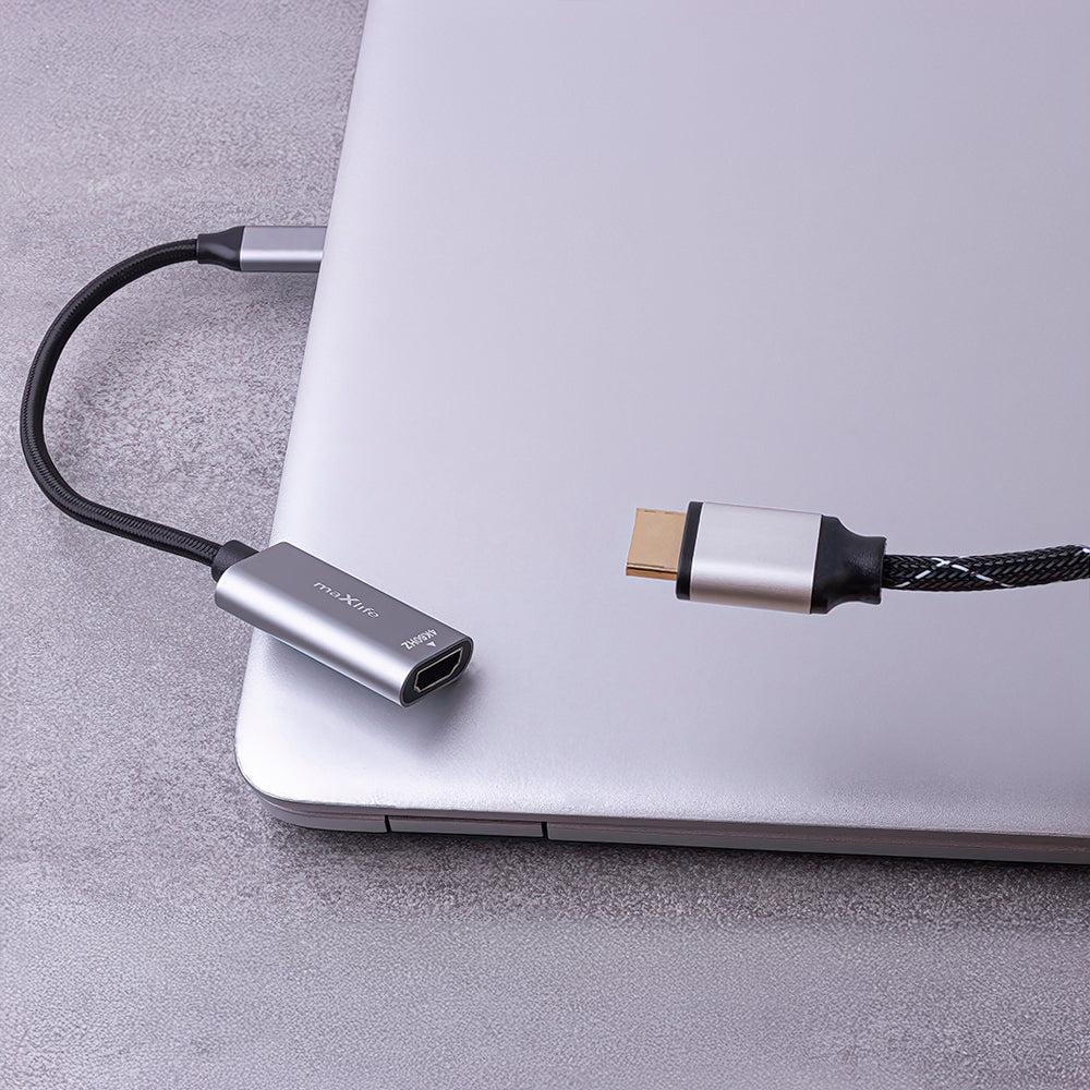 Adaptador de Audio y Video USB-C - HDMI MaXlife MXHC-01, Gris
