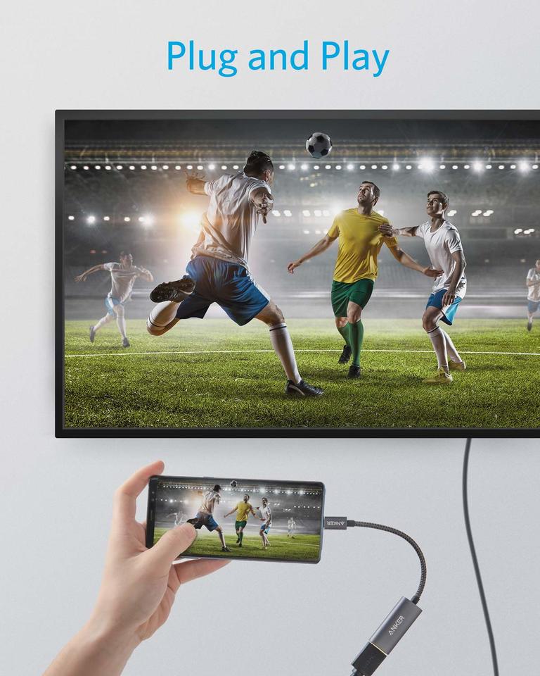 Adaptador de Audio y Video USB-C - HDMI Anker 310, Gris A83120A2