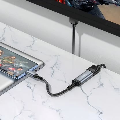 Adaptador de Audio y Video USB-C - HDMI HOCO UA43A, Gris