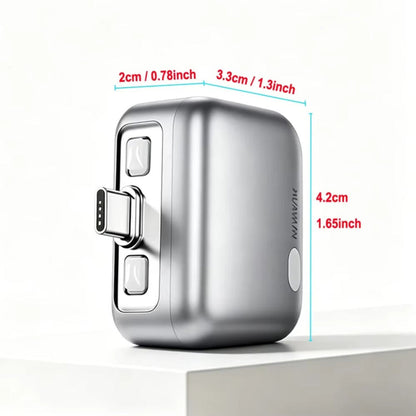 Adaptador Auto Disconnect USB-C KUWAJIA KH-51 para Alimentación con Desconexión Automática y Protección de Batería, Plateado