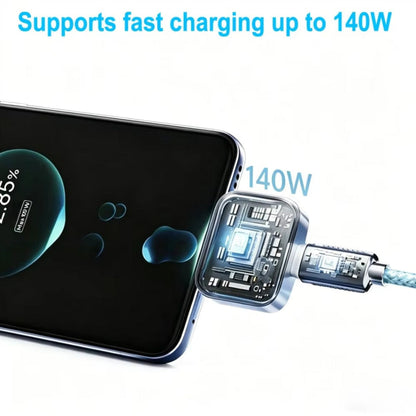 Adaptador Auto Disconnect USB-C KUWAJIA KH-51 para Alimentación con Desconexión Automática y Protección de Batería, Plateado