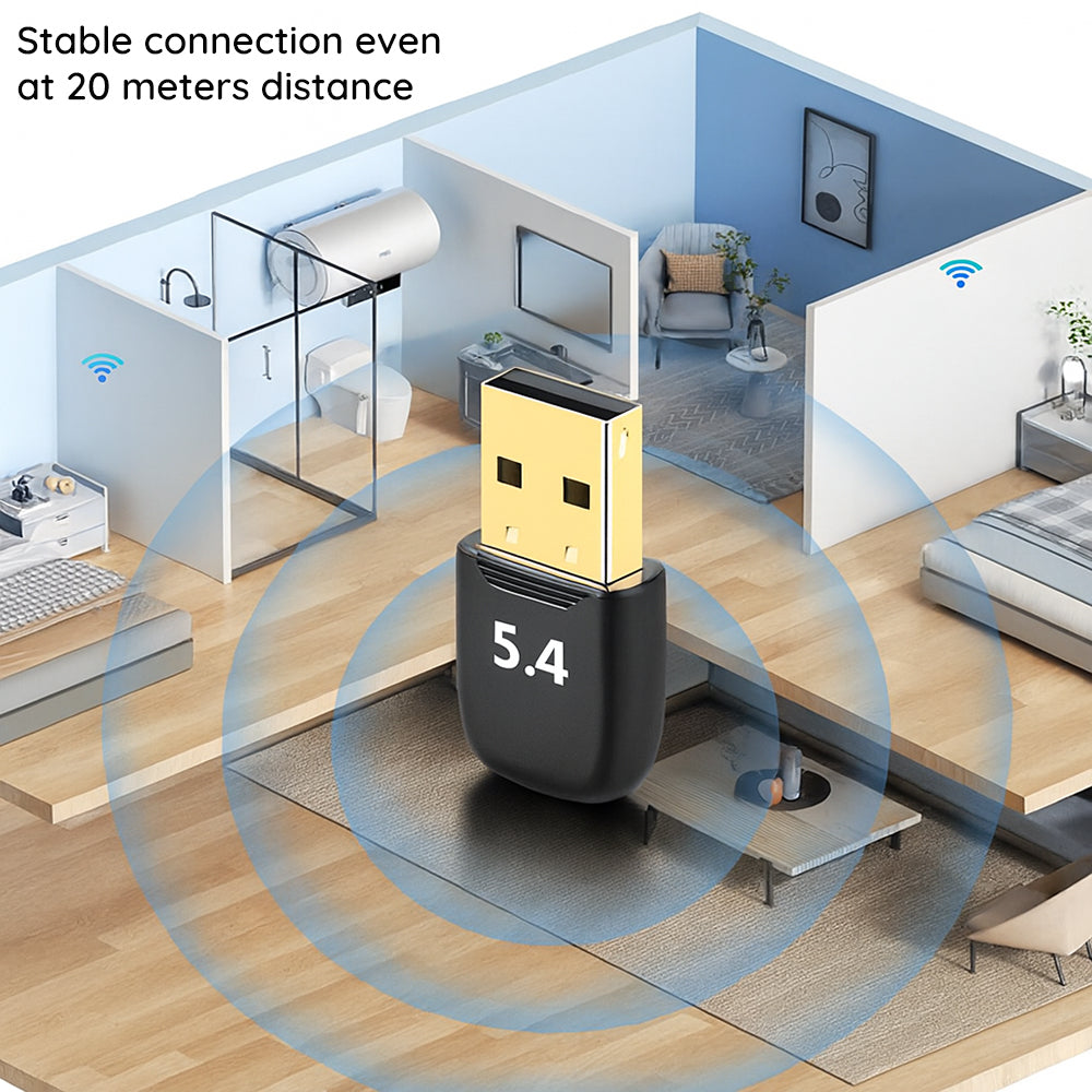 Adaptador Bluetooth USB Techsuit BlueJet A20, Negro
