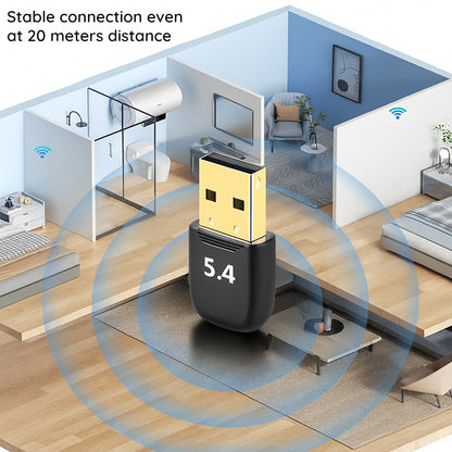 Adaptador Bluetooth USB Techsuit BlueJet A20, Negro
