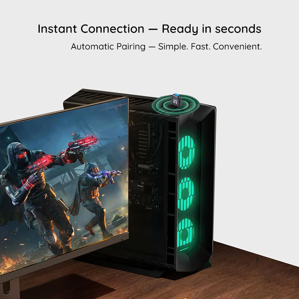 Adaptador Bluetooth USB Techsuit BlueJet A20, Negro