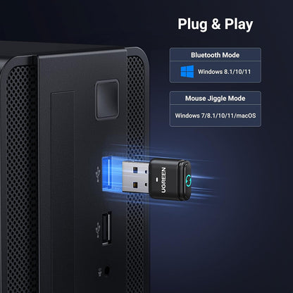 Adaptador Bluetooth USB UGREEN BT301, Negro