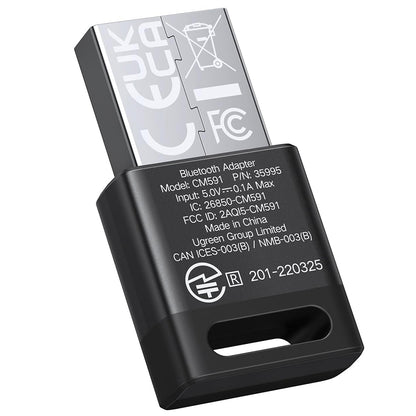 Adaptador Bluetooth USB UGREEN CM591 (35995), Negro