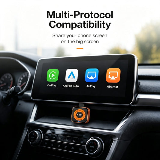 Adaptador Carplay / Android Auto Inalámbrico Carlinkit Mini Ultra6 para Apple iPhone / Series Android