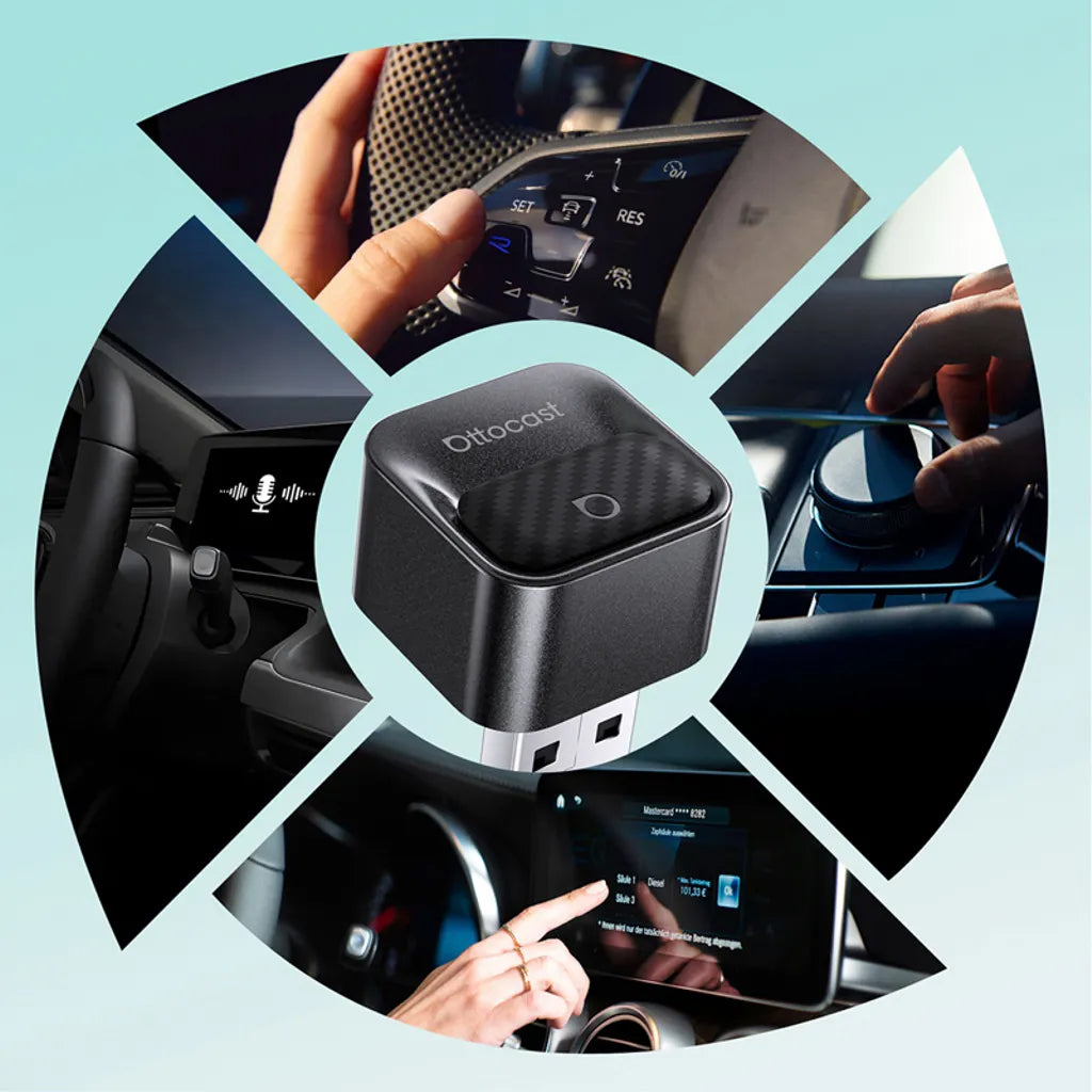 Adaptador Carplay / Android Auto Inalámbrico Ottocast Mini Pico Style B para Apple iPhone / Android Series CA525-T3