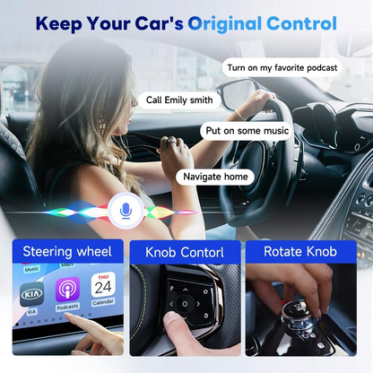 Adaptador Carplay / Android Auto Wireless Carlinkit HD2CP Pro para Apple iPhone / Android Series