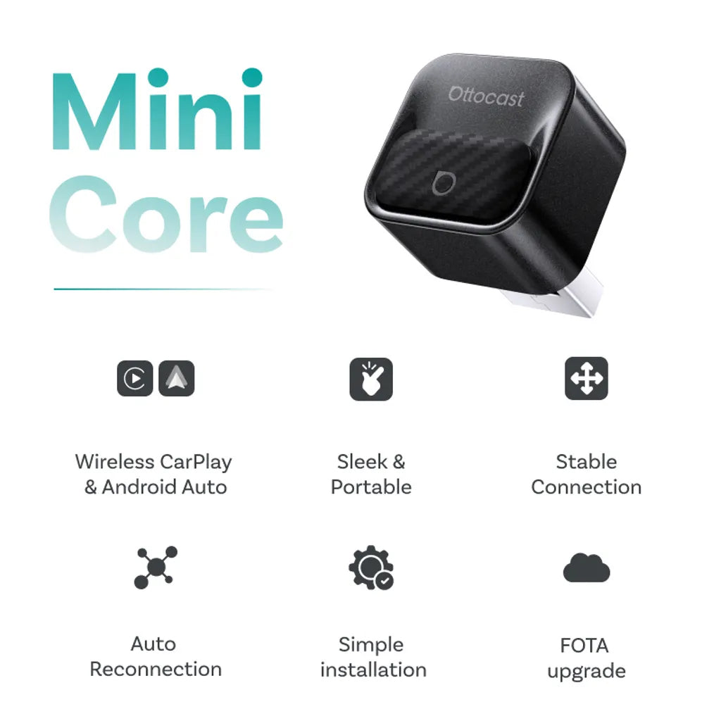 Adaptador Carplay / Android Auto Inalámbrico Ottocast Mini Pico Style B para Apple iPhone / Android Series CA525-T3