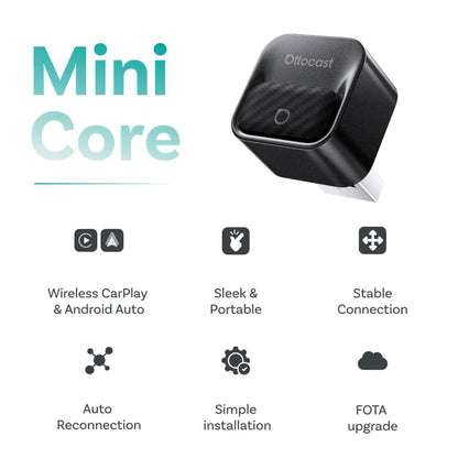 Adaptador Carplay / Android Auto Inalámbrico Ottocast Mini Pico Style B para Apple iPhone / Android Series CA525-T3