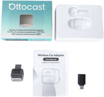 Adaptador Carplay / Android Auto Inalámbrico Ottocast Mini Pico Style B para Apple iPhone / Android Series CA525-T3