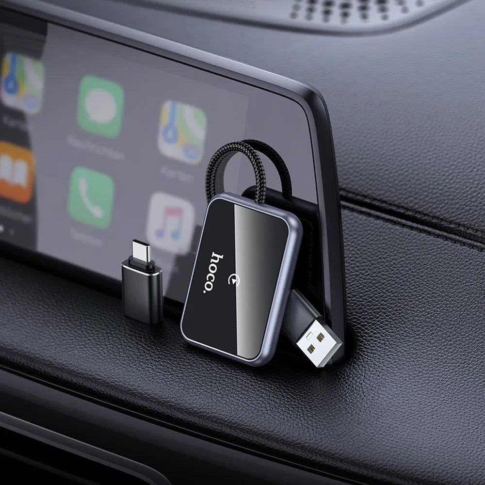 Adaptador Carplay Inalámbrico HOCO HU1 para la serie Apple iPhone