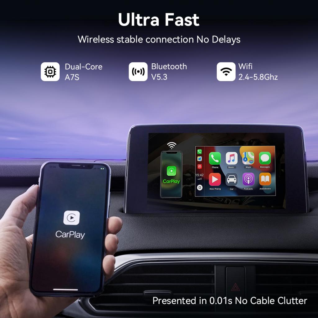 Adaptador Carplay Wireless XO Design CZ016 para Apple iPhone Series