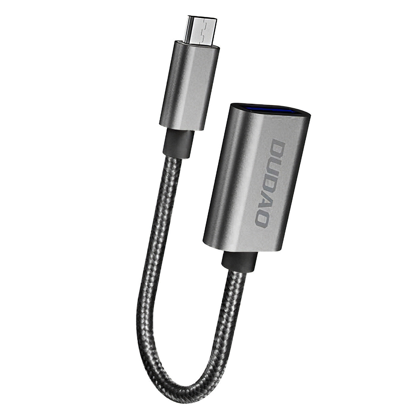 Dudao L15M Adaptador microUSB a USB-A OTG, Negro