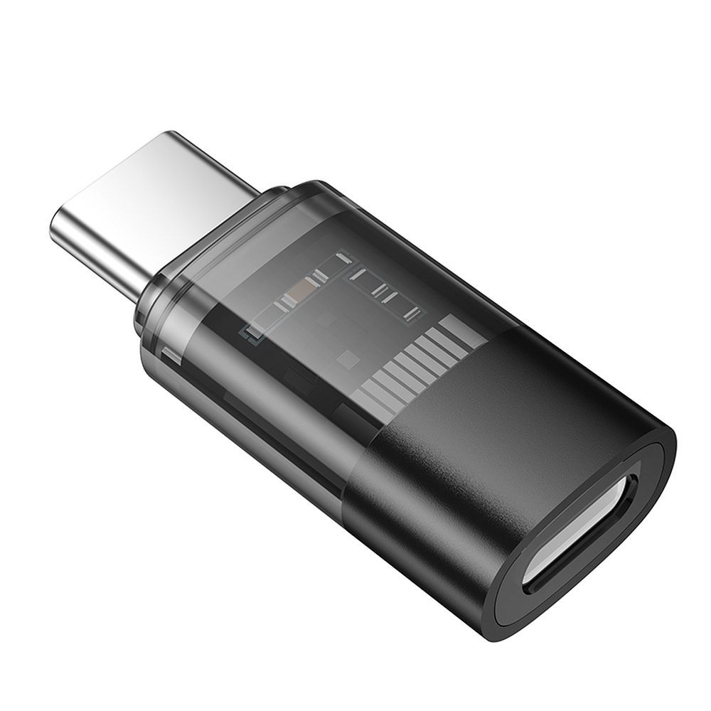 Adaptador de Datos y Carga Lightning - USB-C HOCO UA36D, Negro