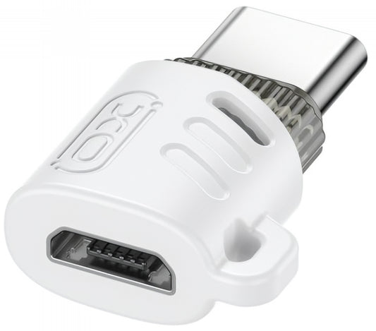 Adaptador de Datos y Carga microUSB - USB-C XO Design NB256G, Blanco