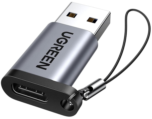 Adaptador de Datos y Carga USB-C - USB-A UGREEN US276, Gris
