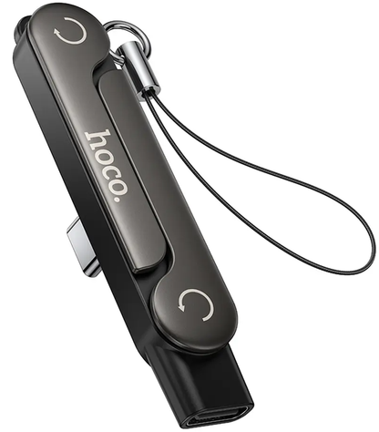 Adaptador de Datos y Carga USB-C - USB-C HOCO UA47A, Negro