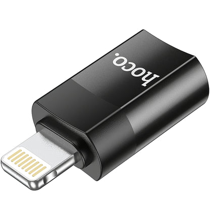 Adaptador de carga y datos USB-C - Lightning HOCO UA17, negro 