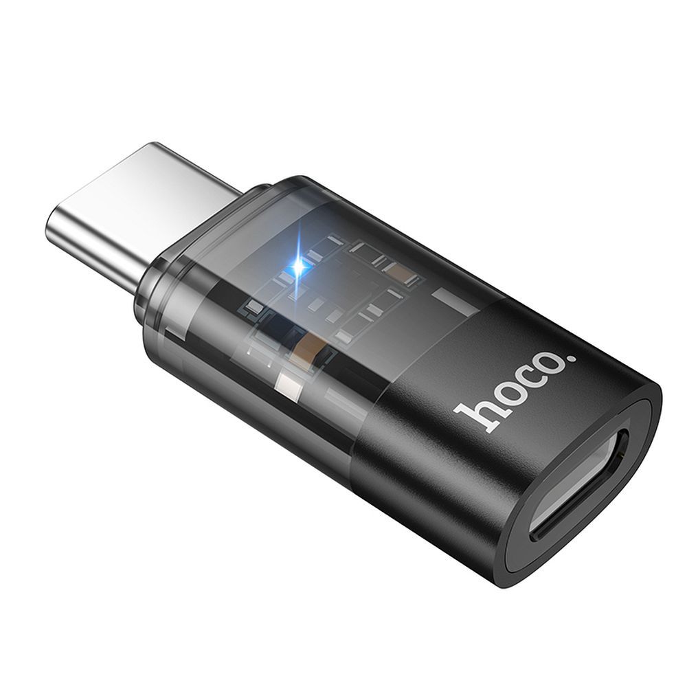 Adaptador de Datos y Carga Lightning - USB-C HOCO UA36D, Negro