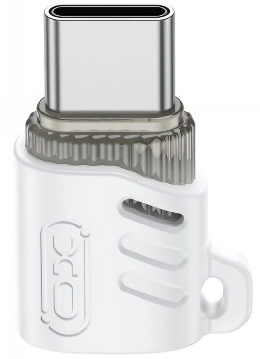 Adaptador de Datos y Carga microUSB - USB-C XO Design NB256G, Blanco