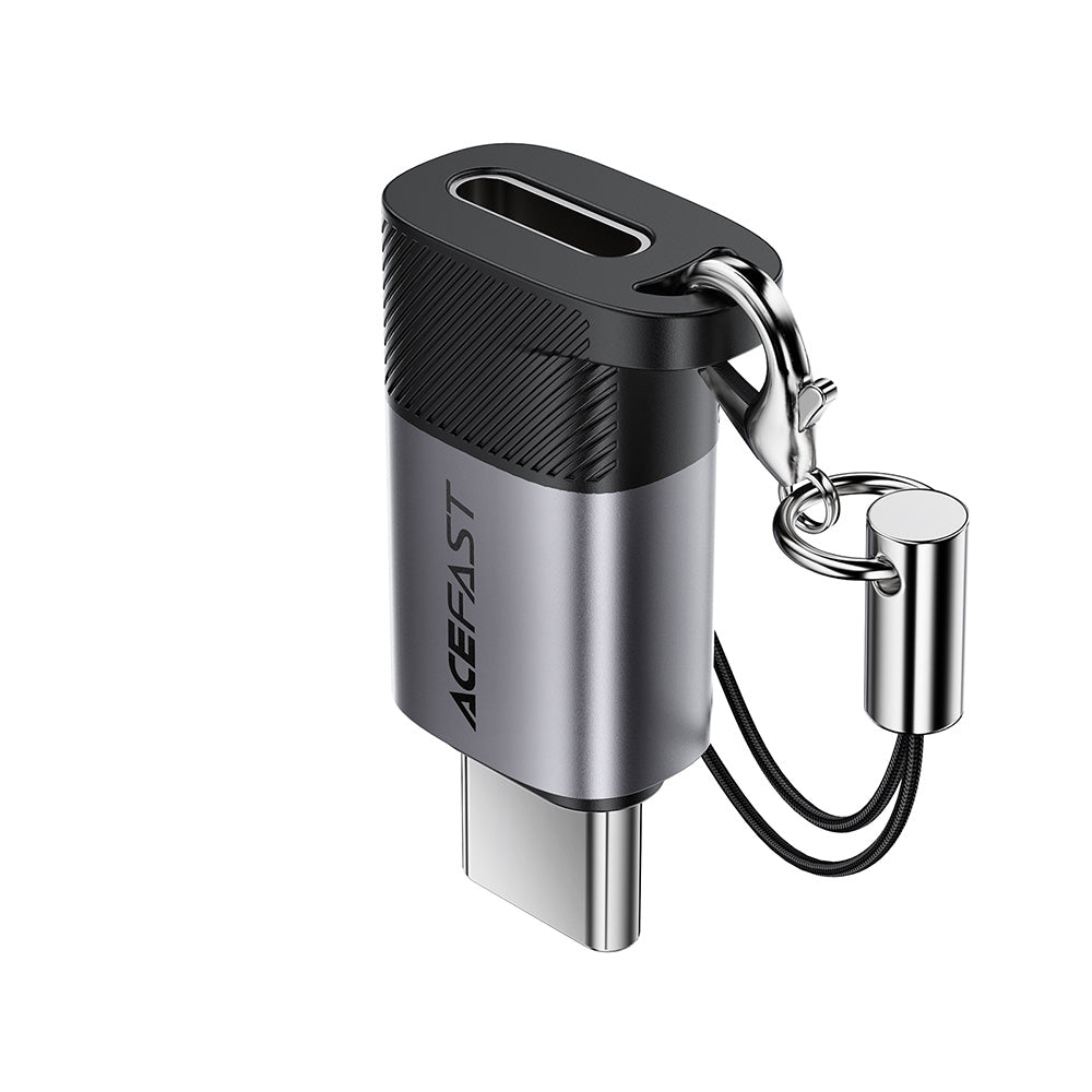 Lightning Data and Charging Adapter - USB-C Acefast J19, Gray