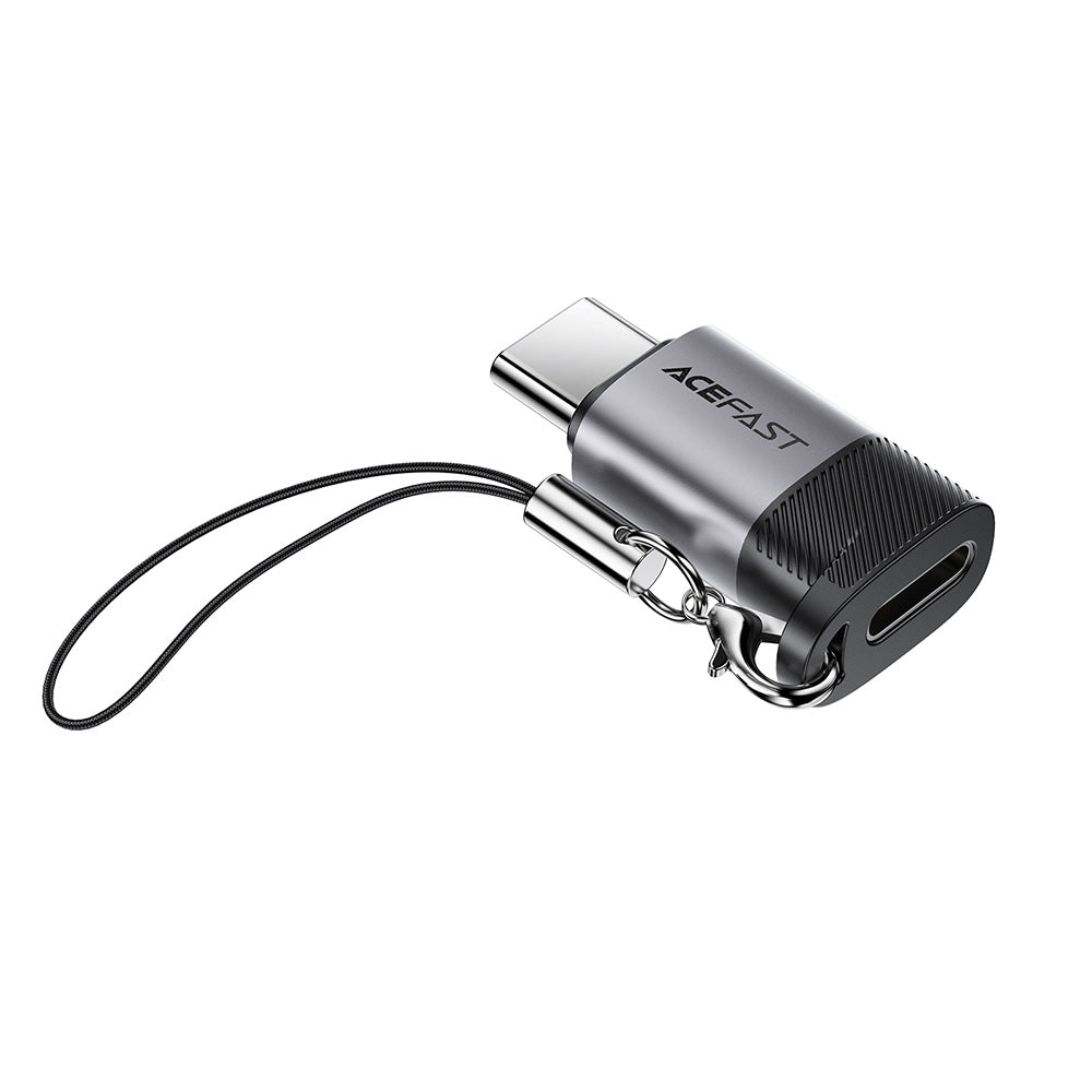 Lightning Data and Charging Adapter - USB-C Acefast J19, Gray