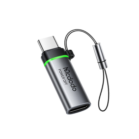 Adaptador de Datos y Carga Lightning - USB-C McDodo OT-6010 Power Off, Negro