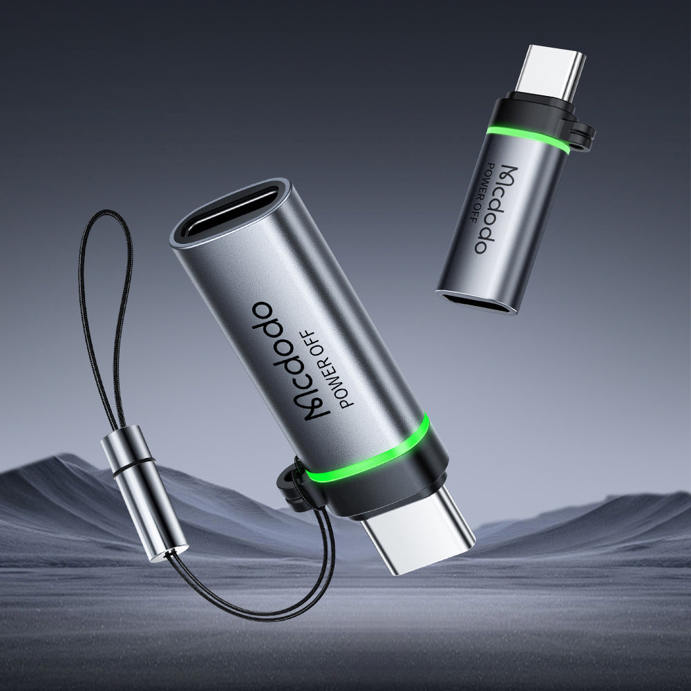 Adaptador de Datos y Carga Lightning - USB-C McDodo OT-6010 Power Off, Negro