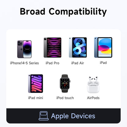 Adaptador de Datos y Carga USB-C - Lightning McDodo OT-2590 Power Off, Negro