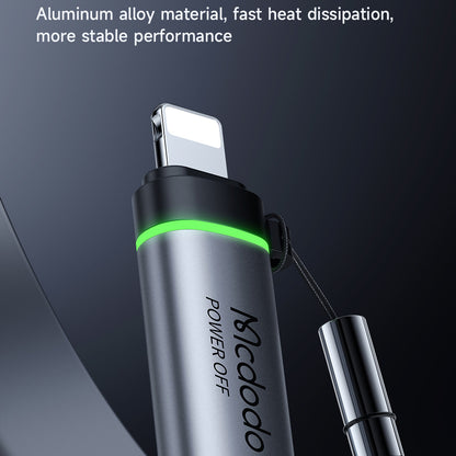 Adaptador de Datos y Carga USB-C - Lightning McDodo OT-2590 Power Off, Negro