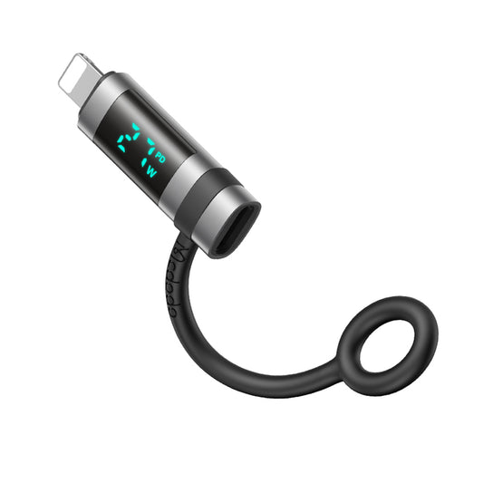 Adaptador de Datos y Carga USB-C - Lightning McDodo OT-2610 Pigeon Display, Negro