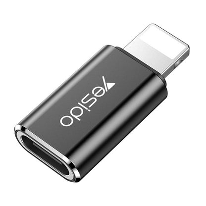 Adaptador de Datos y Carga USB-C - Lightning Yesido GS03, Negro