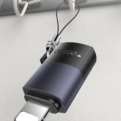 Adaptador de Datos y Carga USB-C - Lightning Yesido GS27, Gris