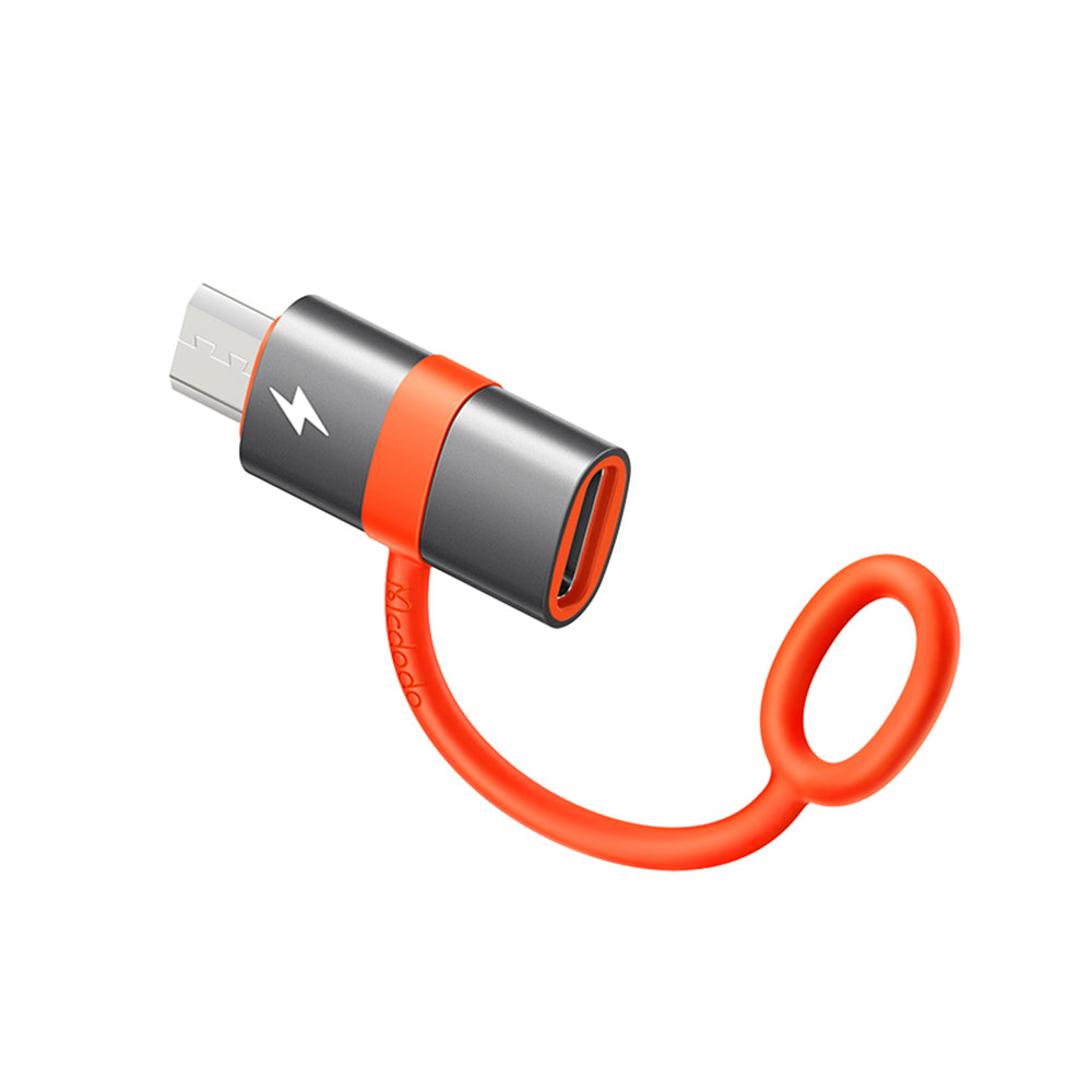 Adaptador de Datos y Carga USB-C - microUSB McDodo OT-3820, Gris