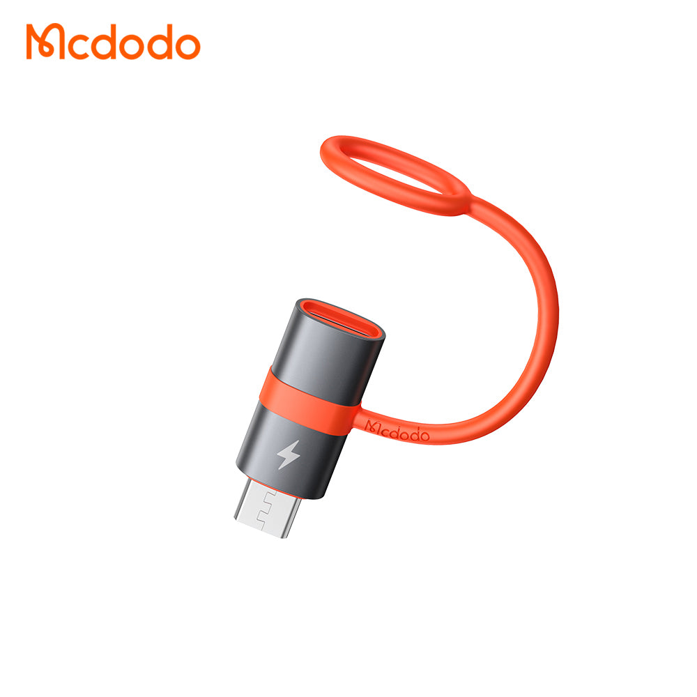 Adaptador de Datos y Carga USB-C - microUSB McDodo OT-3820, Gris