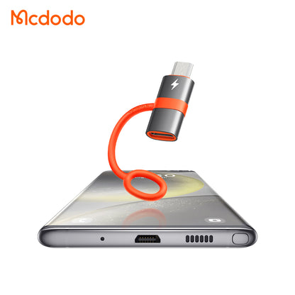 Adaptador de Datos y Carga USB-C - microUSB McDodo OT-3820, Gris