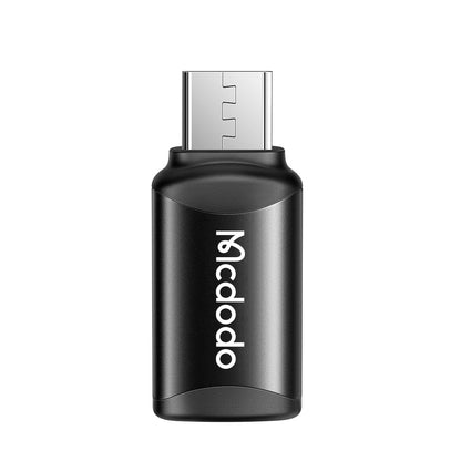 Adaptador de Datos y Carga USB-C - microUSB McDodo OT-7690, Negro
