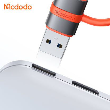 Adaptador de Datos y Carga USB-C - USB-A McDodo OT-3800, Gris