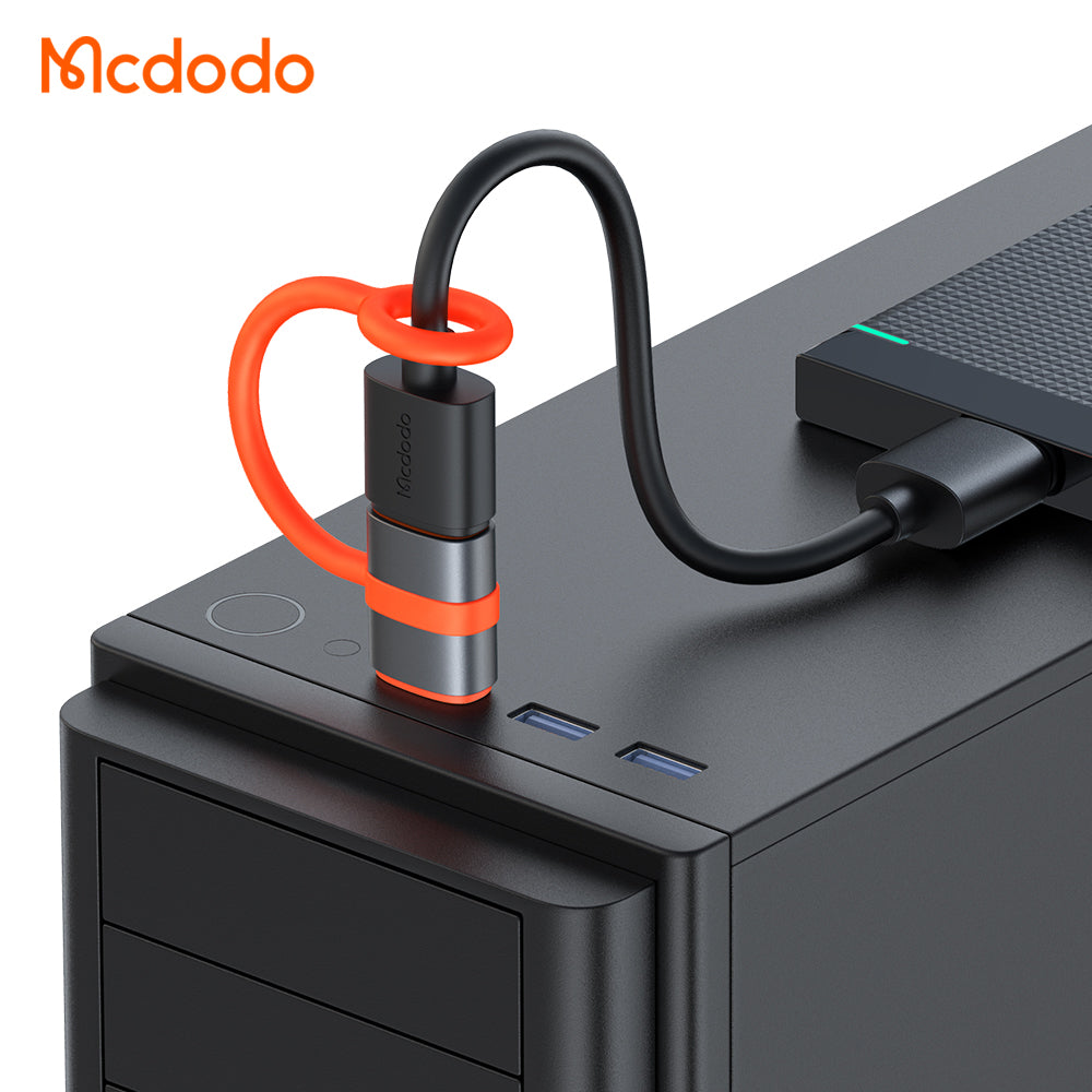 Adaptador de Datos y Carga USB-C - USB-A McDodo OT-3800, Gris