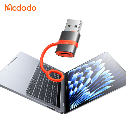 Adaptador de Datos y Carga USB-C - USB-A McDodo OT-3800, Gris