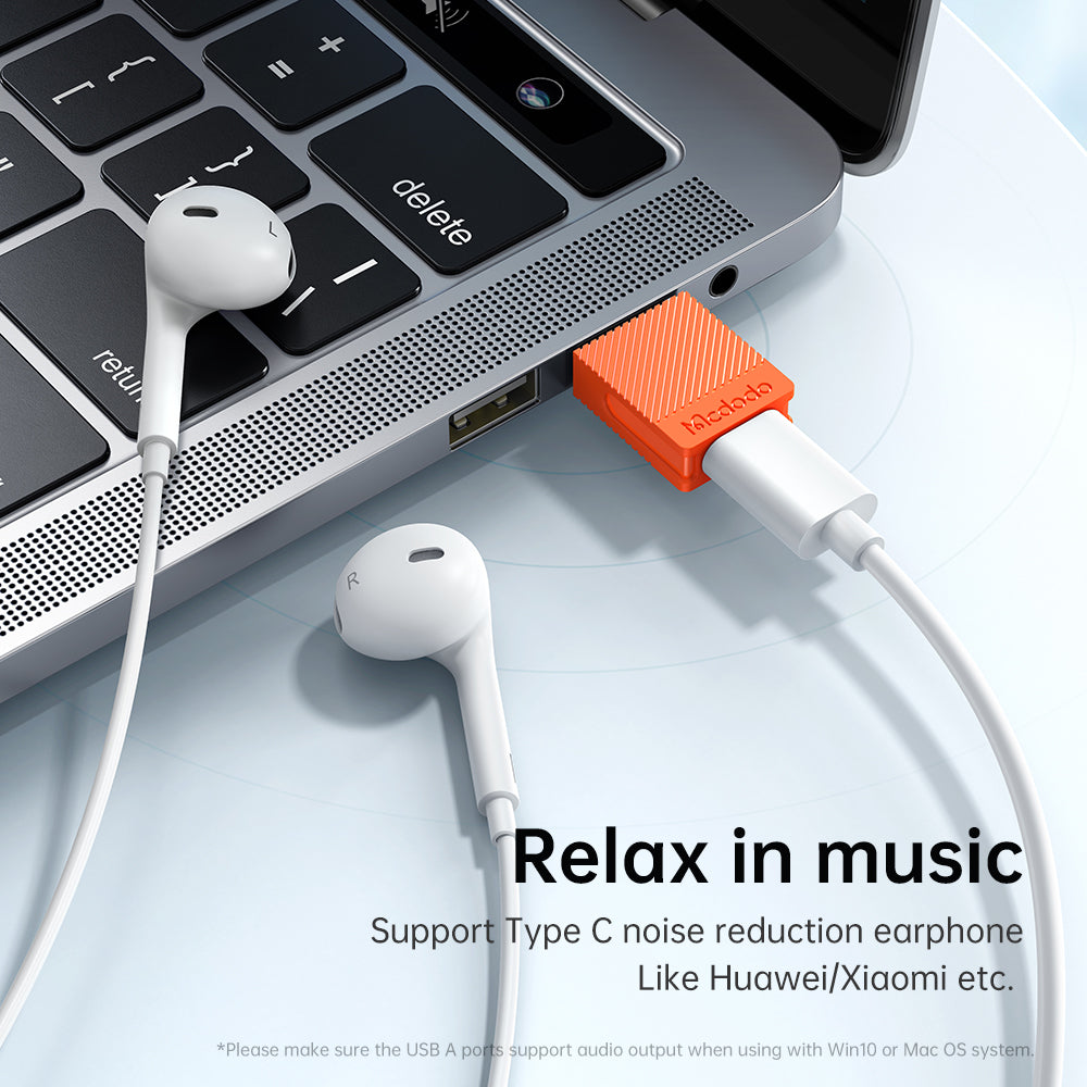 USB-C to USB-A Data and Charging Adapter McDodo OT-6550, Orange