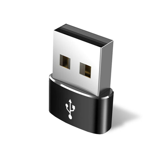 Adaptador de Datos y Carga USB-C - USB-A Techsuit, Negro