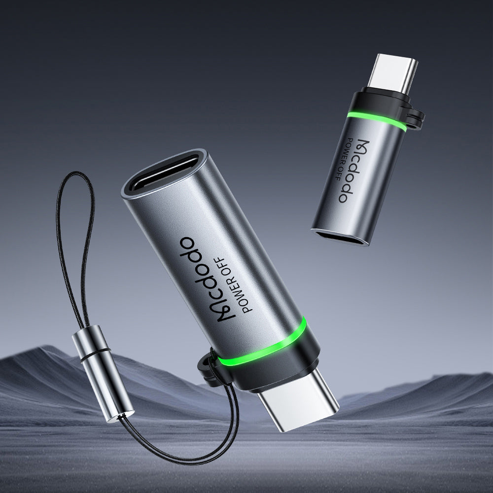 Adaptador de Datos y Carga USB-C - USB-C McDodo OT-2450 Power Off, Negro